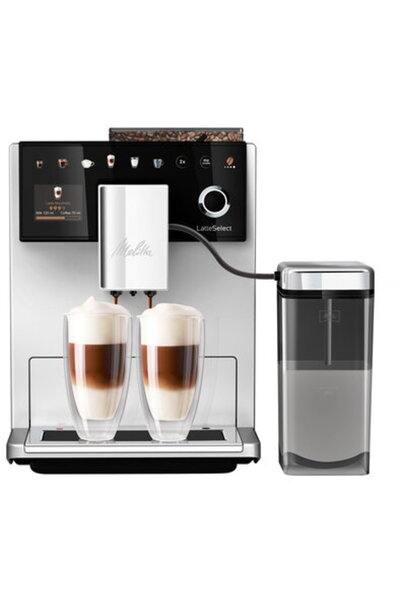 melitta Espressor Automat Boabe LatteSelect Argintiu Mat, 1450W, 15 Bar, 1.8L...