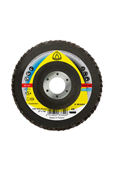 OEM Disc lameral frotal Klingspor SMT 104 Ø125x22,23 mm granulație 40, pentru...