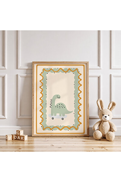 luxorpixels (Çerçevesiz) Sevimli Dinozor Çocuk Odası Poster