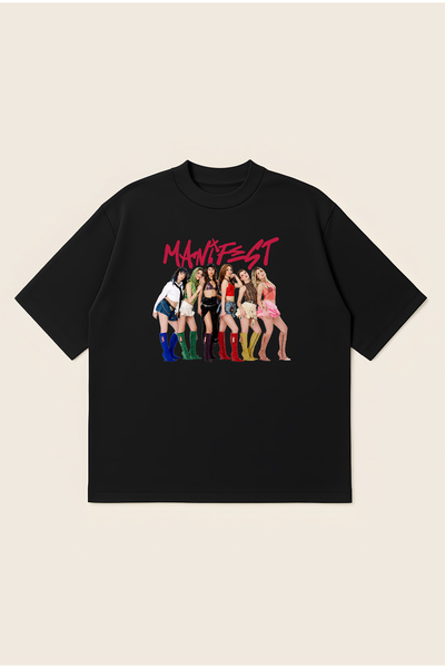 Moon Dancer Μπλουζάκι Manifest Girls με στάμπα, oversized, boxy κοπή, unisex,...