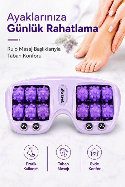 Arfseb Ayak Tabanı Masaj Aleti Rulo Başlıklı Rahatlatıcı Masaj Aparatı