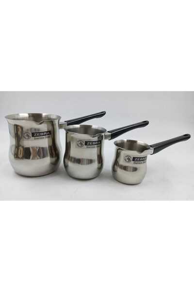 zebira Set of 3 Stainless Steel Kneading Pads 6-7.5-9 cm Thai Zebra