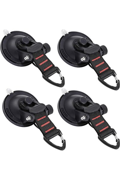 Arabest Suction Cup Hooks Heavy Duty 4 Pieces Car Camping Essentials Upgraded...