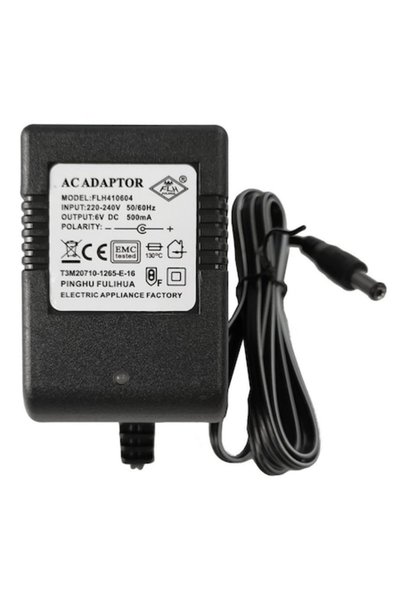 INNY Încărcător baterie auto, Plastic/Metal, 6V, 500mA, Negru