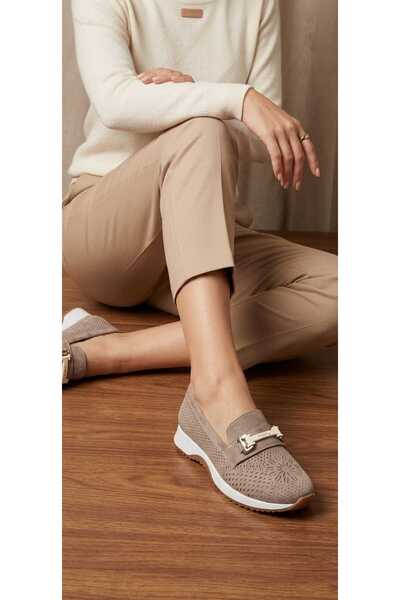 POLENS Women's Suede Loafer Shoes Ballet Flats