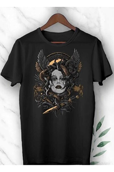 Panda Baskı Tekstil Medusa Printed Special Design Oversize Tshirt