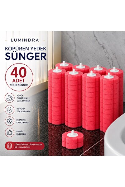 Lumindra Lavender Scented 40 Pieces of Foaming Disposable Replacement Sponges...