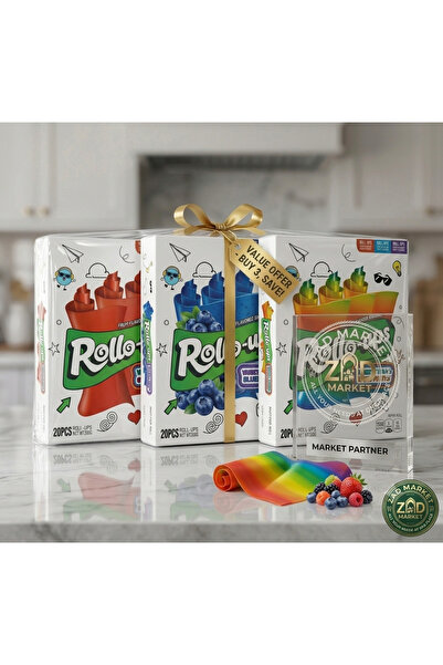 Nonbranded "Rollo Abs Fun of Flavors" Package - Economic Savings Offer (3 Pac...