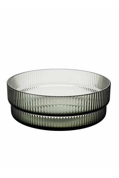 Paşabahçe Erdem Akan Ripples Bowl 26.5 cm Smoked, Stylish Tableware, Kitchen ...