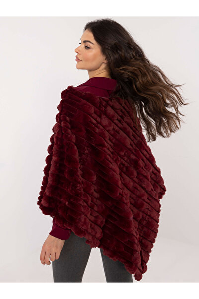 Factory Price Women's Poncho Burgundy