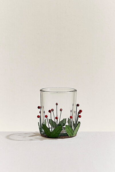 Paşabahçe Berry Metal Tealight Mumluk Kırmızı Yeşil, Şık Dekoratif