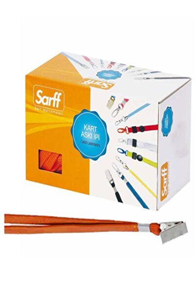 SARFF Name Badge Lanyard with Clip Orange - 10 Pieces