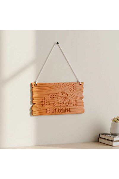 OEM Set decorativ de perete 'Happy Camper' – Tematică călătorii și natură - O...
