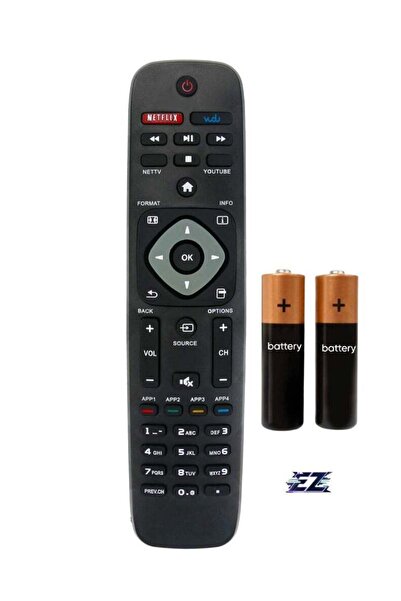 ELTRAZONE New Replacement Remote Control for Philips LCD/LED TV with 3 Shortc...