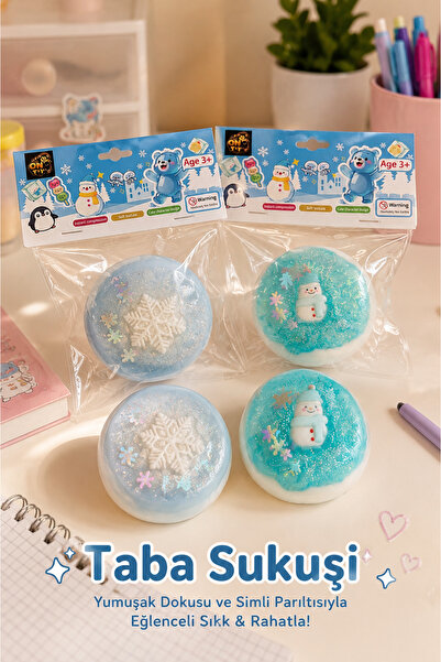 UĞURDAN Kış Temalı Simli Squishy Oyuncak Tekli – Yumuşak Dokulu Sukuşi Sıkma ...