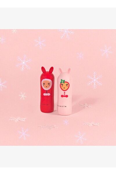 Inuwet Bunny Lip Balm Candy Cane Pink - Ages 3+