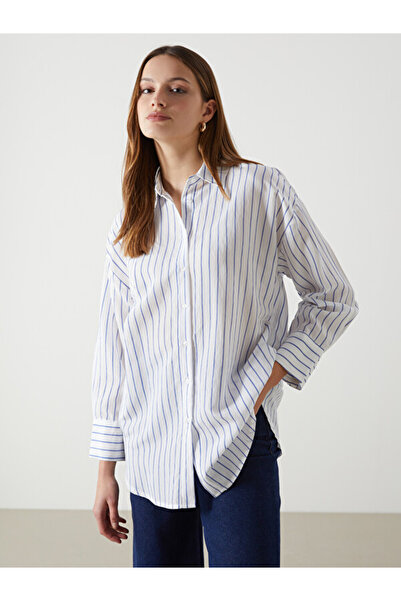 LC Waikiki Striped Oversize Women's Shirt Tunic