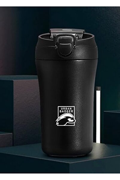 Yıldızan Livastore Sell Black Steel Thermos with Straw and Lid 380 Ml, Durabl...