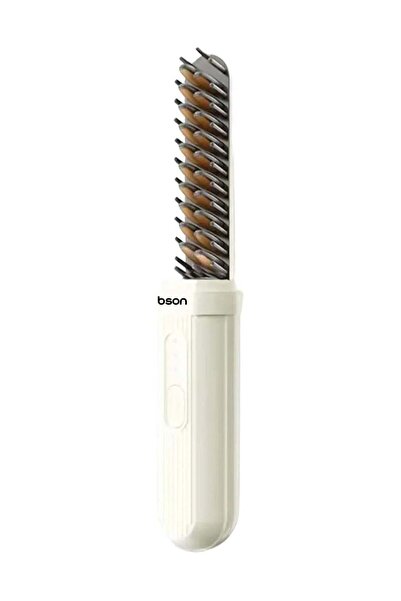 bson 2-in-1 Cordless Hair Straightener & Curler Comb with 3 Heat Settings - 2...