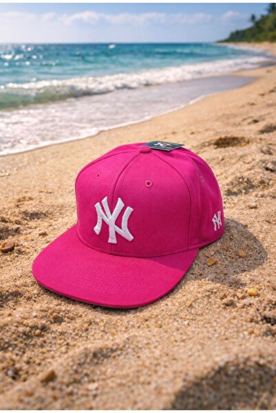 MSA Sports Ny Emblem Unisex Hip Hop Fuchsia Hat Adjustable Cap