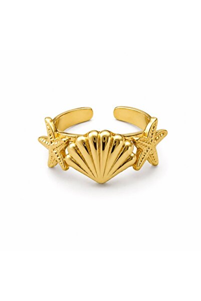 CHARMLUCKY Mussels-Star Ring (Adjustable)