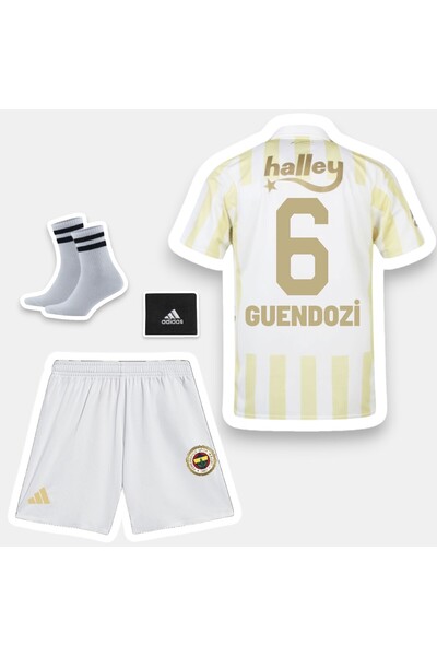 Quaxram Guendouzi-6 Fênêrbâhç'ê 26-27 Yeni Sezon 4'lü Set Çocuk Futbol Formas...