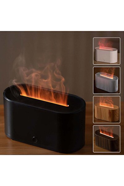 CASA JOY Umidificator cu efect de flacără 13.5x7 cm, cu lumină LED, culori di...