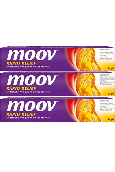 Moov 3 packs of cream for instant joint pain relief 50 grams