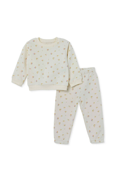 ebebek Hello Baby HelloBaby Kız Bebek Eşofman Takımı Çiçek Baskılı Bisiklet Y...