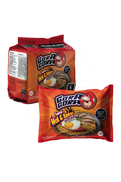 GORA GORA ™ Mie Goreng Instant Noodle – Super Hot & Spicy pack of 40 bags