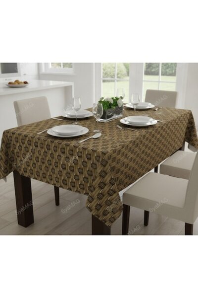 SyaMAG Fata de masa, model efect 3D impletit, 180x140 cm. material textil pla...