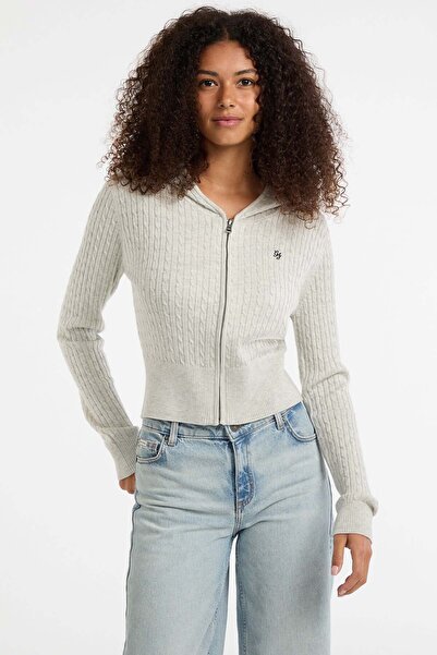 Guess Jeans Jeans Kadın Yün Karışımlı Triko Hırka