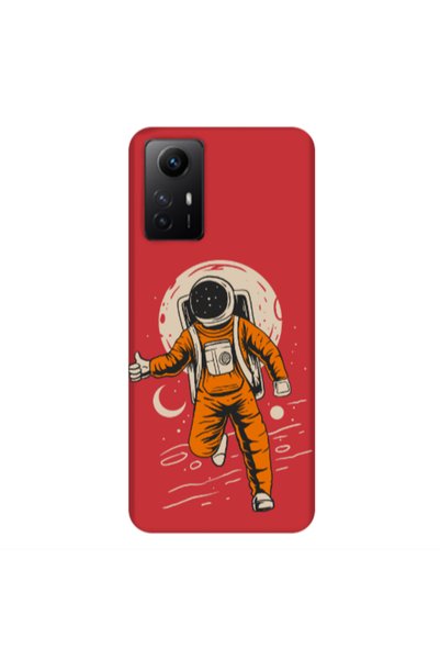Other Xiaomi Redmi Note 12s Hitchhike Red Colored Silicone TPU Θήκη