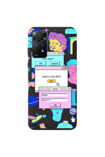 Other Xiaomi Redmi Note 11 4G Enter Login Black Colored Silicone TPU Θήκη