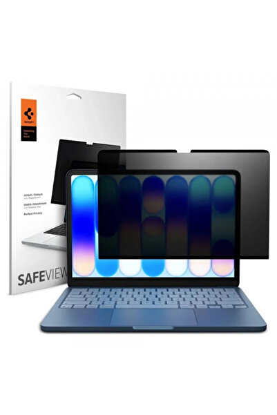 Spigen Folie Protectie Ecran Privacy Safe View Magnetic pentru Apple MacBook ...
