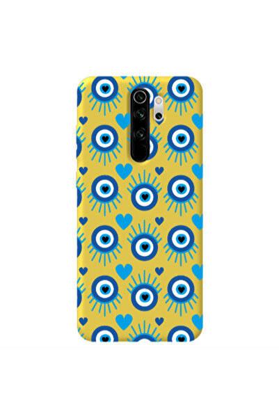 Other Xiaomi Redmi Note 8 Pro Heart Eye Yellow Colored Silicone TPU Θήκη