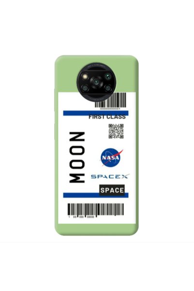 Other Xiaomi Poco X3 /X3 Pro Moon spacex Light Green Colored Silicone TPU Θήκη