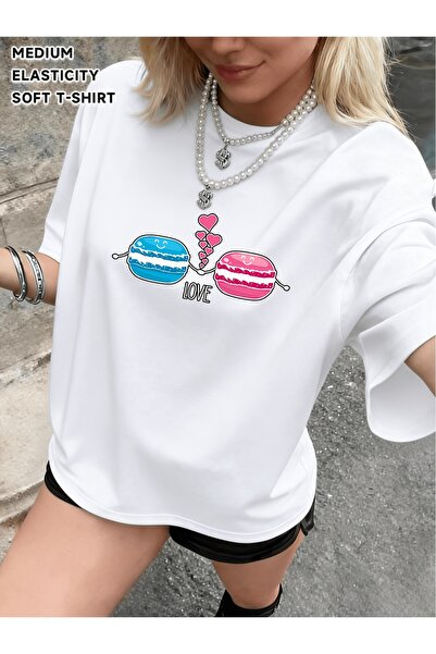 212Wear This Y2K WoWomn' S Fashionabl Casual T Shirt Faturs Playful Print of ...
