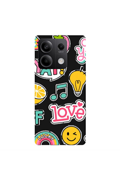 Other Xiaomi Redmi Note 13Pro 5G Cute desing Black Colored Silicone TPU Θήκη