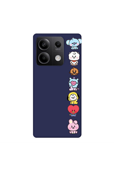 Other Xiaomi Redmi Note 13Pro 5G Lovely animals Dark blue Colored Silicone TP...