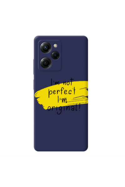 Other Xiaomi Poco X5 Pro I m not perfect Dark blue Colored Silicone TPU Θήκη