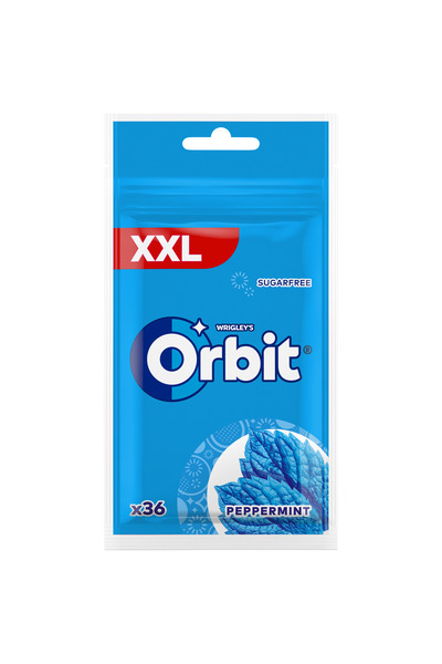 Orbit Guma de mestecat Peppermint, 36 drajeuri, 50g, fara zahar, cu aroma de ...
