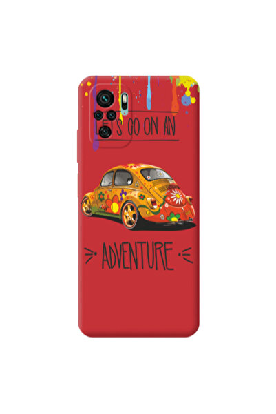 Other Xiaomi Redmi Note 10S Adventure Red Colored Silicone TPU Θήκη