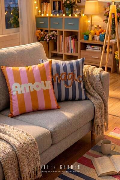Sleep Garden Design Decorative Throw Pillow Cover |   Modern Home Decor 43X43...