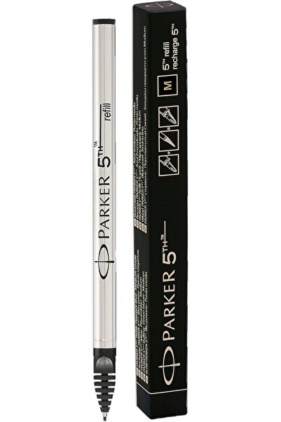 Parker خرطوشة حبر للقلم من الجيل الخامس، حبر أسود، رأس متوسط، علبة هدايا (184...