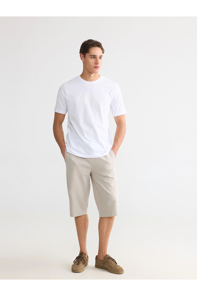 LC Waikiki Men's Classic Beige Regular Fit Shorts