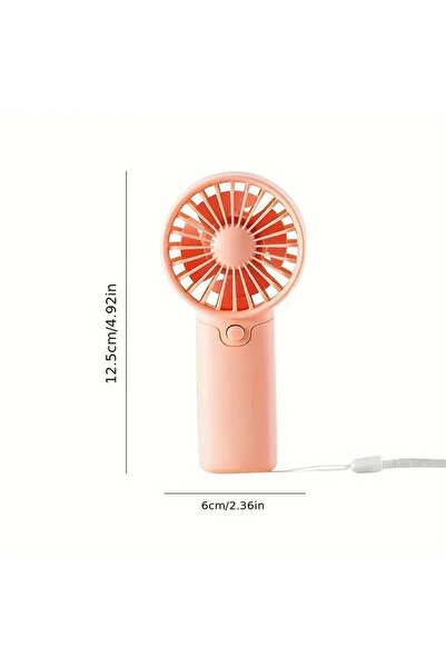 Choice3 Pink 2025 Cute Mini Fan Portable Handheld Fan Lightweight Handy Fan P...