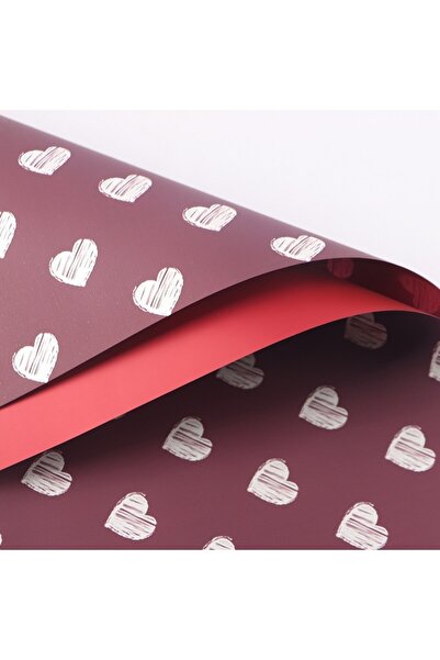 OEM Celofan pentru flori Plastic Burgundia 57x57 cm