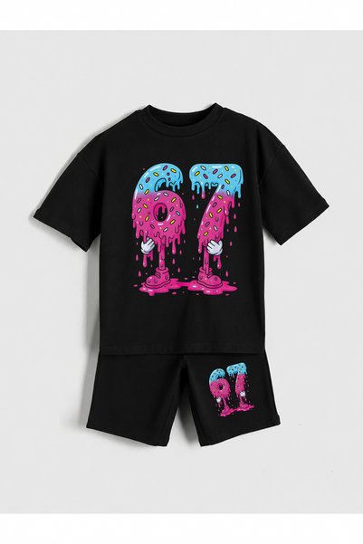 SVART WEAR Six Seven Printed Boys' Shorts Set (100% Cotton)