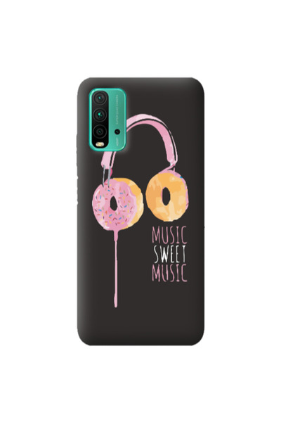 Other Xiaomi Poco M3 Donut earphone Black Colored Silicone TPU Θήκη